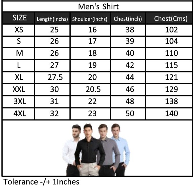 Men's Size Chart